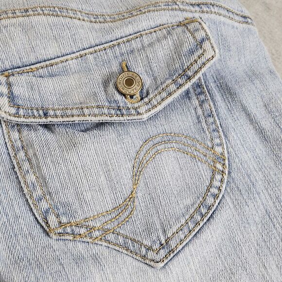 Route 66 Capris Juniors 11/12 Blue Cotton Denim Shorts - Picture 10 of 12